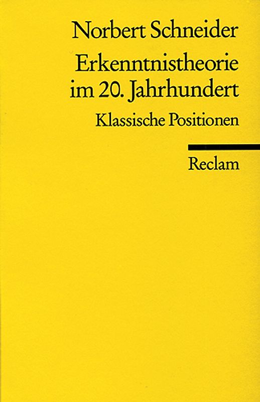 Erkenntnistheorie im 20. Jahrhundert