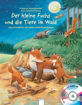 Der kleine Fuchs und die Tiere im Wald