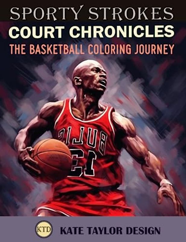 Court Chronicles: The Basketball Coloring Journey: Your Ticket to the Colorful World of Basketball (Sporty Strokes)