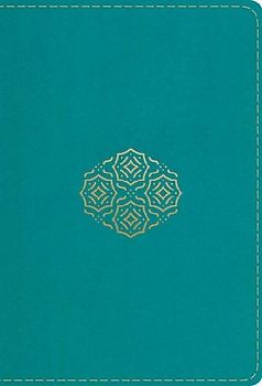 ESV Large Print Compact Bible, Red Letter (Trutone, Teal, Bouquet Design)