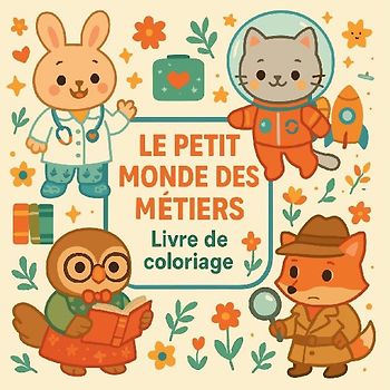 Le petit monde des métiers - Livre de coloriage