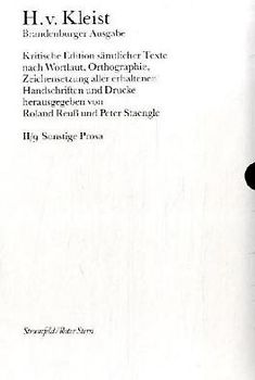 Sämtliche Werke. Brandenburger Ausgabe / BKA II/9 Sonstige Prosa