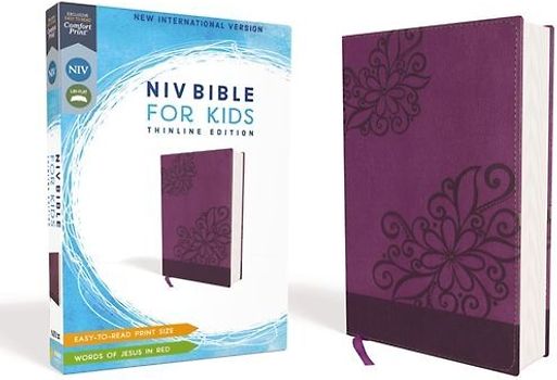 Niv, Bible for Kids, Leathersoft, Purple, Red Letter, Comfort Print