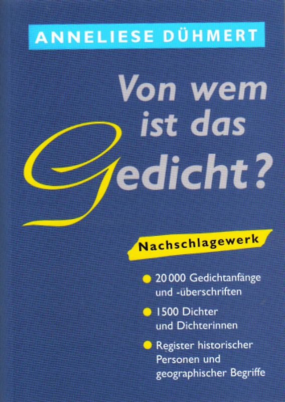 Von wem ist das Gedicht?