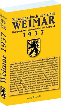 Adressbuch Einwohnerbuch Stadt und Land WEIMAR 1937 in THÜRINGEN