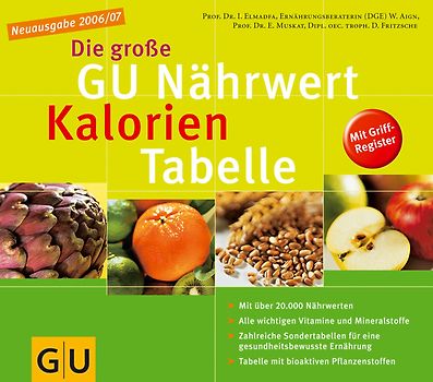 Nährwert-Kalorien-Tabelle Neuausgabe 2006/07, Die große GU