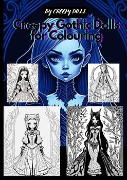 Creepy Gothic Dolls for Colouring