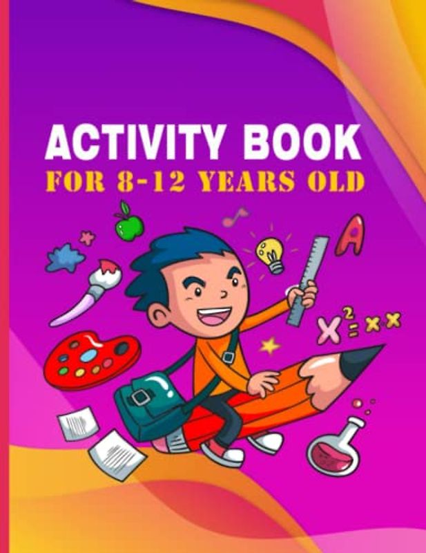 Activity book for 8-12 years old: mixed puzzl book ! Word search, Sudoku, Word scramble, coloring pages, Mazes and Draw 8,5”x11”