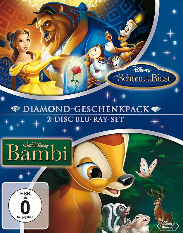 Die Schöne und das Biest/Bambi - Diamond-Geschenkpack Blu-ray Disc