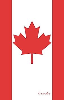 Canada: Flag Notebook, Travel Journal to write in, College Ruled Journey Diary