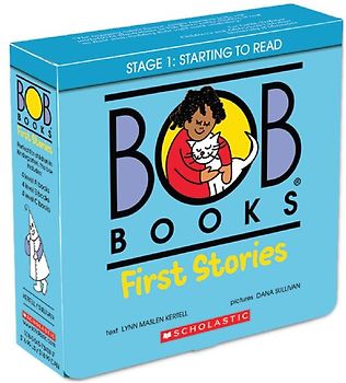 Bob Books - First Stories Box Set of 12 Paperbacks Decodable Phonics Books, Ages 4 and Up, Kindergarten (Stage 1: Starting to Read)