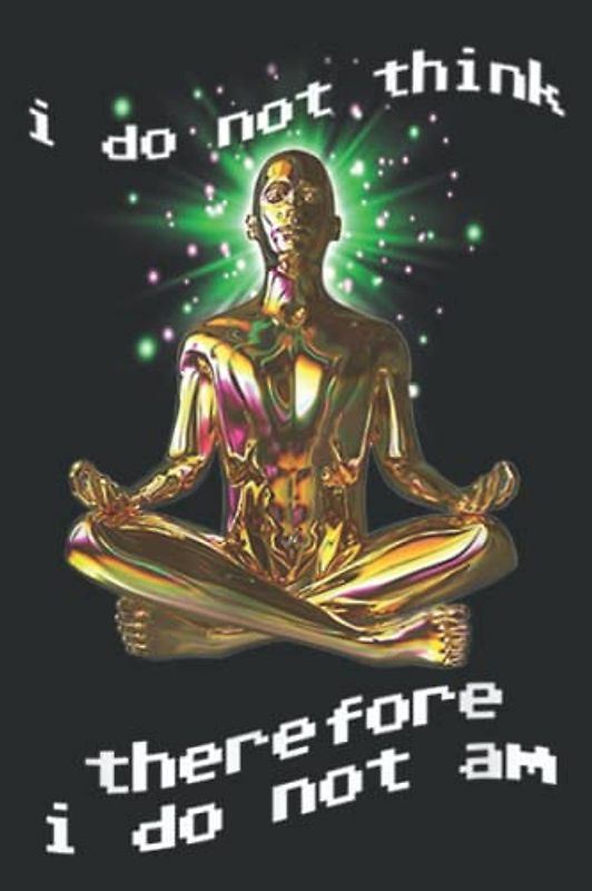 I Do Not Think Therefore I Do Not Am - Yoga Lover Gift: Lined Journal & Diary for Writing & Notes for Girls and Women, Memo Diary Subject Notebooks Planner, 6"x9"