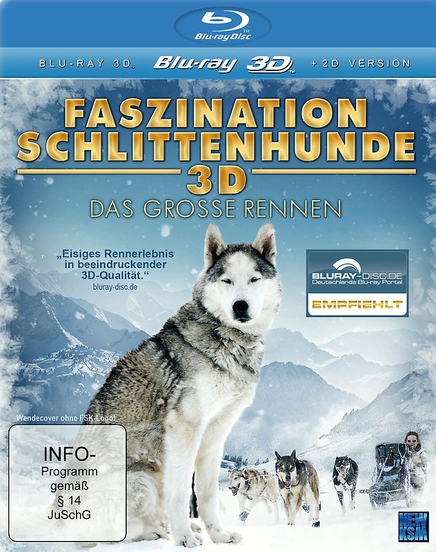 Faszination Schlittenhunde - Das große Rennen (Blu-ray 3D) 3D Blu-ray Disc