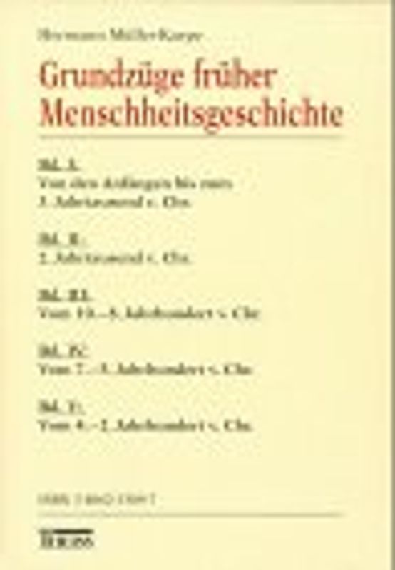 Grundzüge früher Menschheitsgeschichte