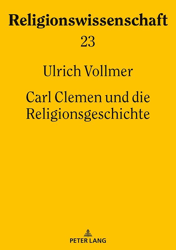 Carl Clemen und die Religionsgeschichte