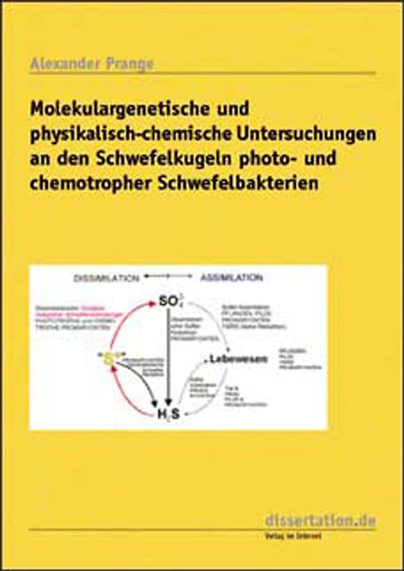 Molekulargenetische und physikalisch-chemische Untersuchungen an den Schwefelkugeln photo- und chemothropher Schwefelbakterien