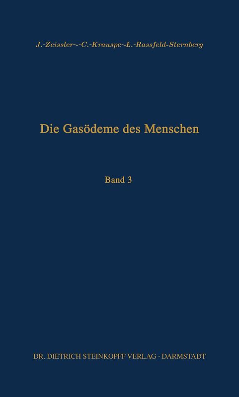 Die Gasödeme des Menschen