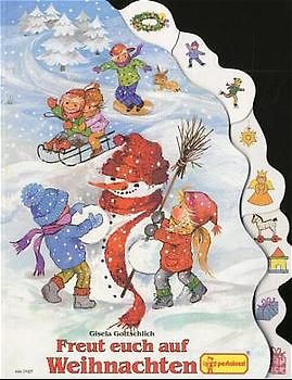 Freut euch auf Weihnachten. Weihnachtsbuch mit Register-Konturenstanzung