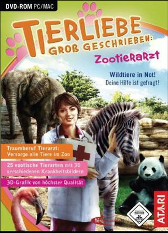 Tierliebe groß geschrieben: Zootierarzt PC Spiele