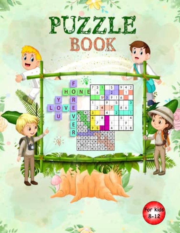Puzzle book: for kids 8-12