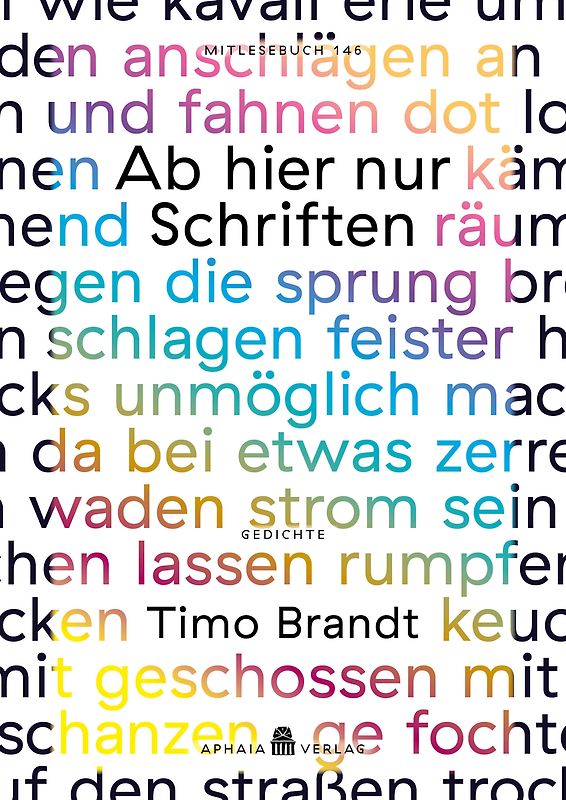 Ab hier nur Schriften (Mitlesebuch 146)