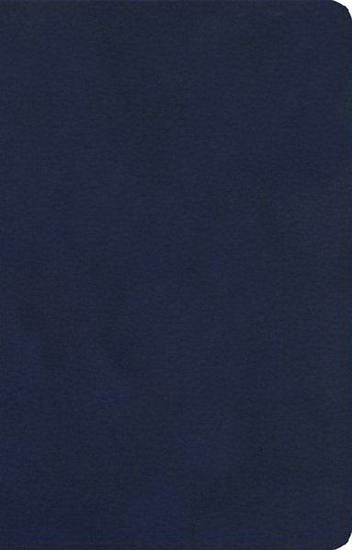 KJV Single-Column Compact Bible, Navy Leathertouch