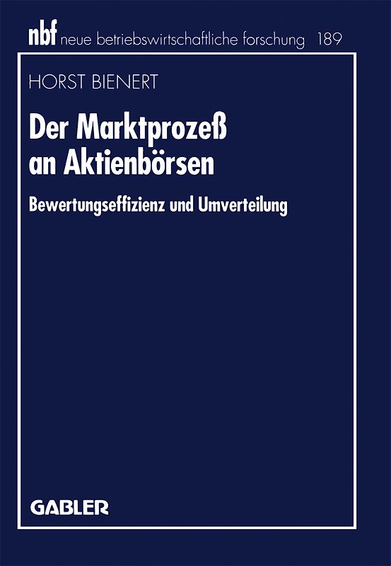 Der Marktprozeß an Aktienbörsen