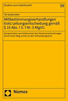Mitbestimmungsverhandlungen trotz Leitungsentscheidung gemäß § 23 Abs. 1 S. 1 Nr. 3 MgVG