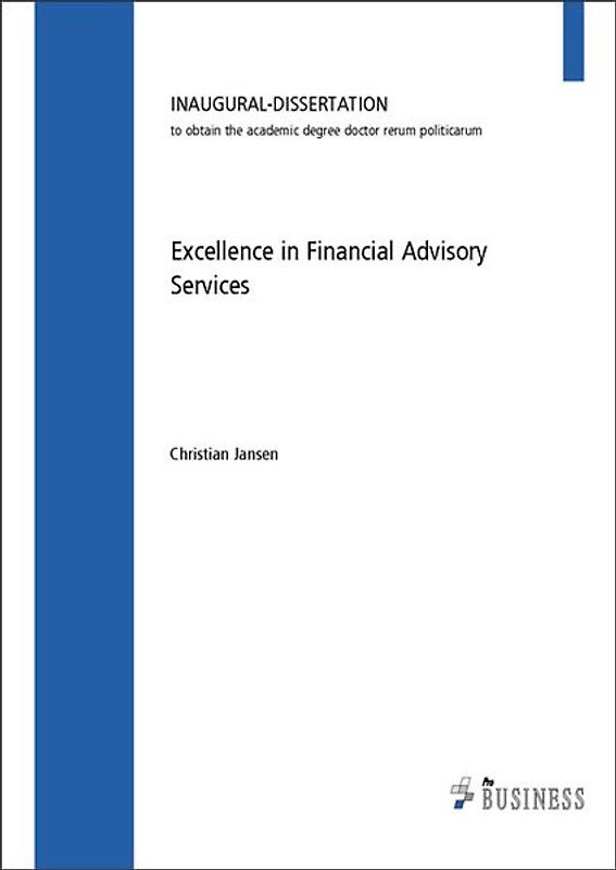 Excellence in Financial Advisory Services