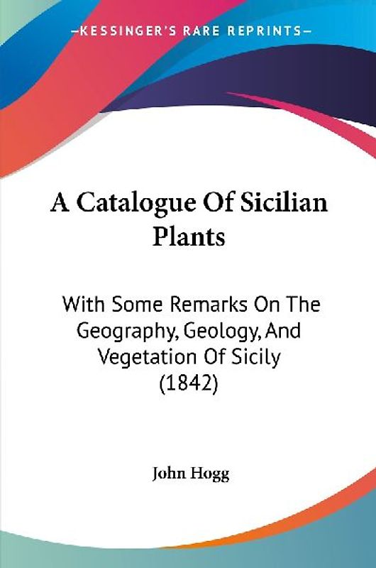 A Catalogue Of Sicilian Plants