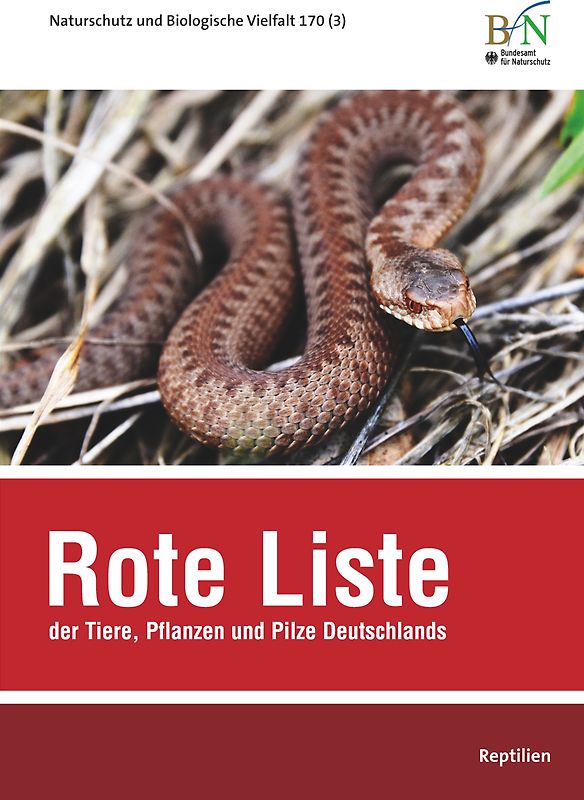 NaBiV Heft 170/3: Rote Liste der Tiere, Pflanzen und Pilze Deutschlands - Reptilien