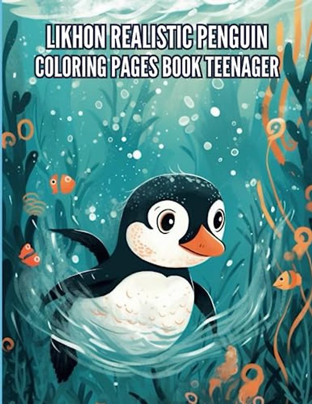 Likhon Realistic Penguin Coloring Pages Book Teenager