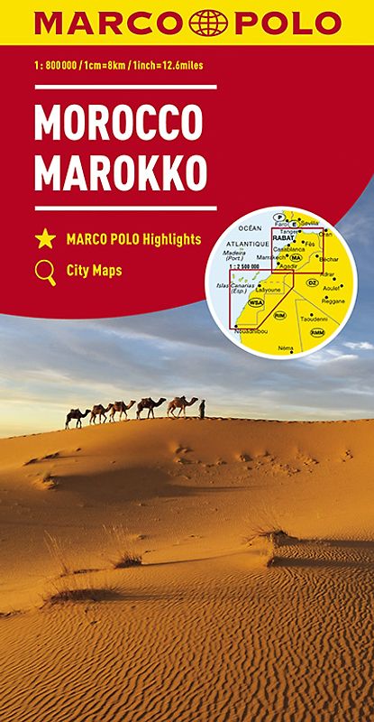MARCO POLO Kontinentalkarte Marokko 1:800.000