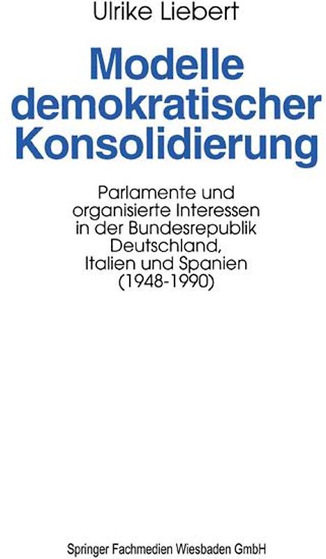 Modelle demokratischer Konsolidierung
