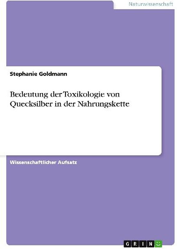 Bedeutung der Toxikologie von Quecksilber in der Nahrungskette