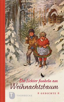 Die Lichter funkeln am Weihnachtsbaum