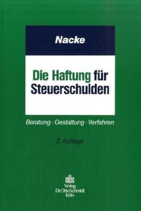 Die Haftung für Steuerschulden