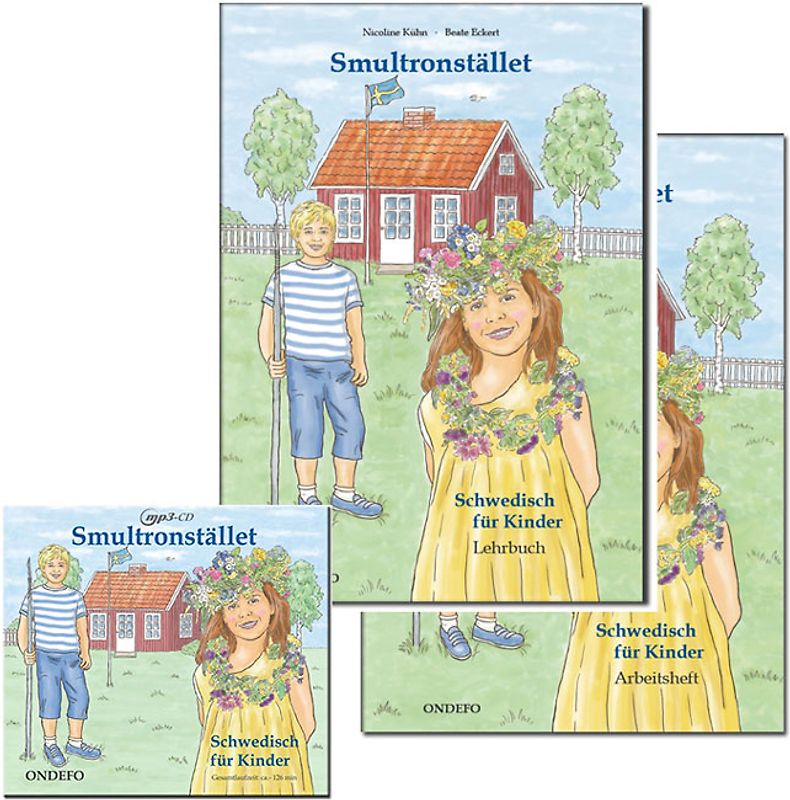 Gesamtpaket Smultronstället 1 - Schwedisch für Kinder - Lehrbuch, Arbeitsheft und CD