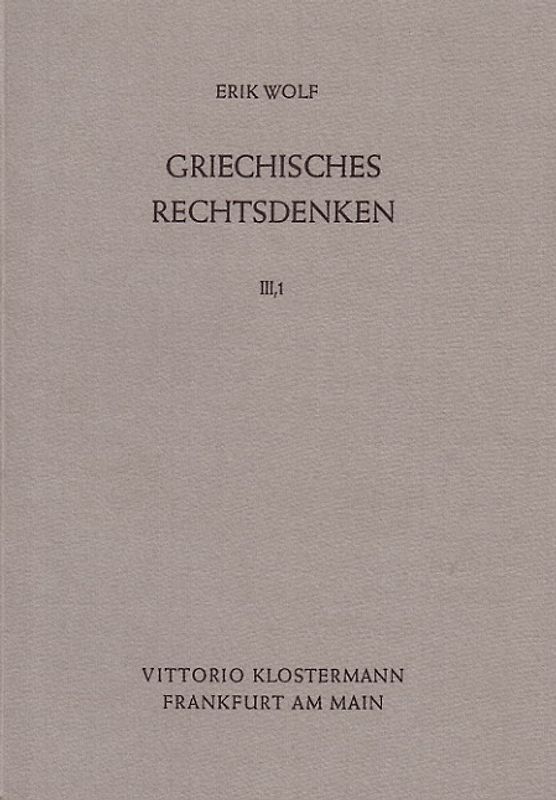 Griechisches Rechtsdenken