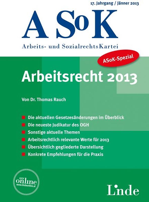 ASoK-Spezial Arbeitsrecht 2013