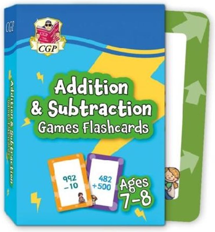 Addition & Subtraction Games Flashcards for Ages 7-8 (Year 3)