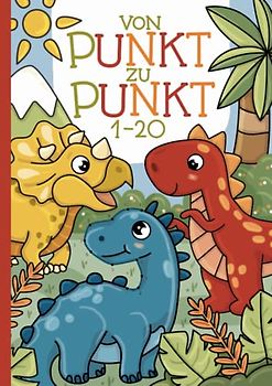 Von Punkt zu Punkt: Lerne die Zahlen von 1 bis 20 spielerisch mit liebevoll gestalteten Dino-Motiven kennen.
