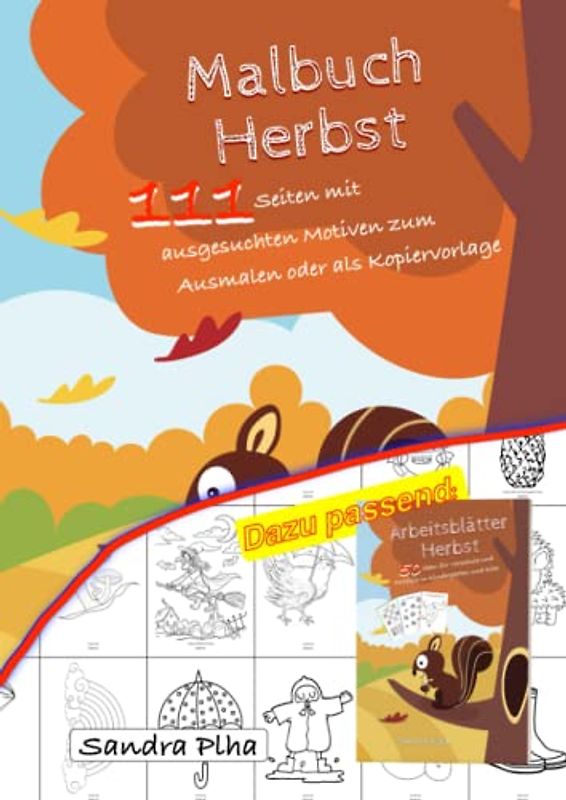 KitaFix-Kreativ: Malbuch Herbst: 111 Seiten mit ausgesuchten Motiven zum Ausmalen oder als Kopiervorlage