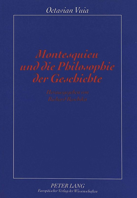 Montesquieu und die Philosophie der Geschichte