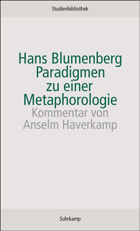 Paradigmen zu einer Metaphorologie