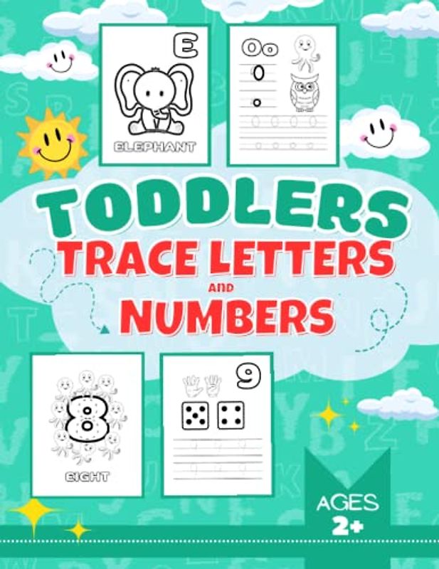 Toddlers Trace Letters and Numbers: My First Giant Tracing Workbook to Learn the Alphabet and Numbers for Kids Home Schooling Materials