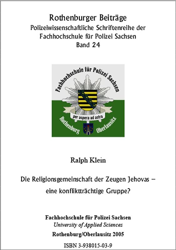 Die Religionsgemeinschaft der Zeugen Jehovas - eine konfliktträchtige Gruppe?