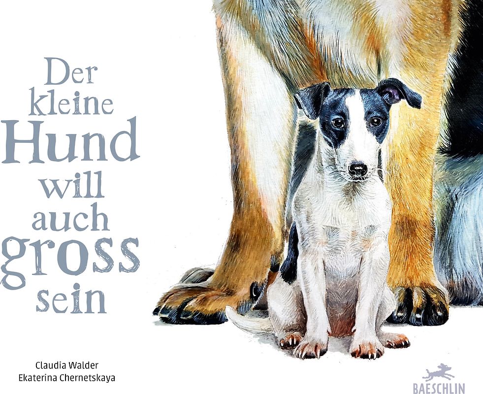 Der kleine Hund will auch gross sein