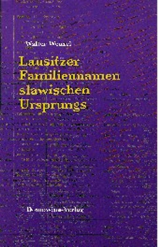 Lausitzer Familiennamen slawischen Ursprungs