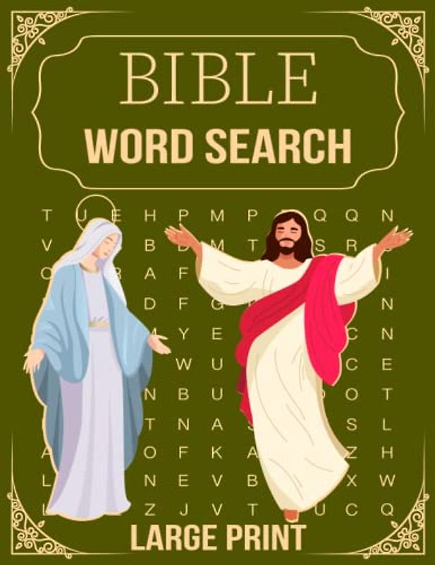 Bible Verse Word Search: 100 Brain Games Word Search Puzzles For Seniors Biblical Themes | Stress Relieving Words Of Jesus To Enjoy